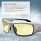 Ergodyne ODIN, Safety Glasses, Scratch-Resistant, Yellow Lens, Matte Gray Frame, Full-Frame ODIN - alternate 4