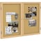Ghent Enclosed Cork Bulletin Board 36x48", 1 Door PW23648K - alternate 2