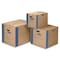 Smoothmove 18 in x 18 in x 16 in Moving Box, Kraft, Blue Printing, Kraft Corrugated Board, Double Wall, 32 ECT 0062801 - alternate 6