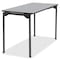 Iceberg Maxx Legroom Folding Table, Grey Top, Charcoal Frame, 24 in W x 42 in L x 29.5 in H 65807 - alternate 2