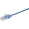 Monoprice Slim Cat6A Cable, 5 Pack, 3 ft.Blue 15130 - alternate 2