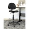 Boss B1615 Drafting Chair, Black Seat, Black Back, 25" W 25" L 49-1/2" H, Armless, Fabric Seat B1615-BK - alternate 4