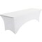Iceberg Igear Stretch Fabric Table Cover, 30 in W x 96 in L, White 16533 - alternate 2