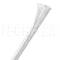 F6 Self Wrap Braided Cable Sleeve, 1/4 in Inside Dia., White F6N0.25WH - alternate 1