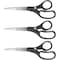 Westcott Scissors, 8" KleenEarth Basic Straight Scissors, Black, 3-Pack 15585 - alternate 2