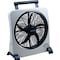 Treva/O2Cool Compact Fan, 2 Speeds, Gray, AC/DC Adapter FD10006AU - alternate 2