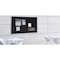 Ghent Rubber Bulletin Board 60-1/2"W, Black ATR35-BK - alternate 5