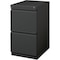 Lorell 15" W 2 Drawer Ff Mobile Pedestal FileLetter20", Charcoal, Letter LLR66910 - alternate 6