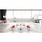 Kfi Kool Beam Seat Beam Seating, Gray Back, 71 in W 22" L 31" H, Polypropylene Seat 2300BEAM3-BP08-SP13 - alternate 2