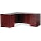 Lorell Pedestal Desk Lorell Contemporary Furniture, Laminate, 28-1/2" H, 15.5" W X LLR69603 - alternate 3