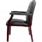 Boss Ivy League Guest Chair, Black Back, 24-1/2 in W 27" L 35-1/2" H, Fixed, Vinyl Seat B959-BK - alternate 5