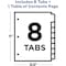 Avery Avery Ready Index Table of Contents Dividers 11133, 8-Tab Set 7278211133 - alternate 5
