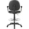 Boss Black Caressoft Drafting Stools W/Adj Arms & Footring B1691-CS - alternate 3