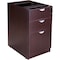 Boss Deluxe Pedestal-Full, Box/Box/File, 15.5"Wx22"D, Mocha N166-MOC - alternate 2
