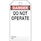 Panduit Tag, "Danger Do Not Operate", 5 Tags PVT-15 - alternate 2