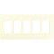 Lutron Designer Wall Plates, Number of Gangs: 5 Thermoset, Gloss Finish, Light Almond CW-5-LA - alternate 2