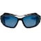 Ergodyne LOKI, Safety Glasses, Uncoated, Blue Mirror Lens, Black Frame, Full-Frame LOKI - alternate 3