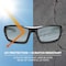 Ergodyne ODIN, Safety Glasses, Uncoated, Silver Mirror Lens, Black Frame, Full-Frame ODIN - alternate 4