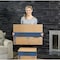 Smoothmove 18 in x 18 in x 16 in Moving Box, Kraft, Blue Printing, Kraft Corrugated Board, Double Wall, 32 ECT 0062801 - alternate 4