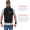 Ergodyne Cooling Vest, Cotton, Polyester, Zipper, Black, M/L 6260 - alternate 7