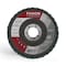 Rex Cut Fusion Flap Disc 4 1/2 X 7/8 T29 Fusion Interleaf Flap Disc Very Fine 894002 - alternate 1