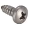 Zoro Select Sheet Metal Screw, No. 10 x 1/2 in, Plain 18-8 Stainless Steel Pan Head Phillips Drive, 100 PK U51660.019.0050 - alternate 1