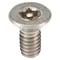 Tamper-Pruf Screws #8-32 x 3/8 in Torx Flat Tamper Resistant Screw, Plain Finish, 18-8 Stainless Steel, 25 PK 91540 - alternate 2