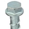 Zoro Select Concrete Screw, 1/2" Dia., Hex, 3 in L, Steel Zinc Plated, 25 PK U70520.050.0300 - alternate 2