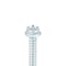 Malco Sheet Metal Screw, #8 x 2 in, Zinc Plated Steel Flange Hex Head External Hex Drive, 250 PK HW8X2ZT - alternate 2