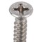 Zoro Select Sheet Metal Screw, #6 x 1 in, Plain 18-8 Stainless Steel Flat Head Phillips Drive, 100 PK U51680.013.0100 - alternate 2