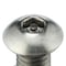 Tamper-Pruf Screws 3/8"-16 x 3/4 in Hex Button Tamper Resistant Screw, Plain Finish, 18-8 Stainless Steel, 5 PK 22400 - alternate 3