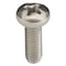 Zoro Select #8-32 x 1/2 in Phillips Pan Machine Screw, Plain 18-8 Stainless Steel, 100 PK U51122.016.0050 - alternate 3