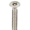 Tamper-Pruf Screws Tamper Resistant Screw, 1-1/4 in, Plain Finish, 18-8 Stainless Steel, Flat Head Torx Drive, 25 PK 91830 - alternate 4