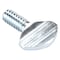 Zoro Select Thumb Screw, 1/4"-20 Thread Size, Spade, Zinc Plated Steel, 0.48 to 0.52 in Head Ht, 1/2 in L, 25 PK TSI0250050P0-025P - alternate 1