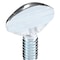 Zoro Select Thumb Screw, 1/4"-20 Thread Size, Spade, Zinc Plated Steel, 0.48 to 0.52 in Head Ht, 1/2 in L, 25 PK TSI0250050P0-025P - alternate 3