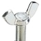 Zoro Select Thumb Screw, 3/8"-16 Thread Size, Wing, Zinc Plated Iron, 0.79 in Head Ht, 1 1/2 in Lg WSI03701500-001P - alternate 2