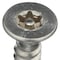 Tamper-Pruf Screws Tamper Resistant Screw, 1/2 in, Plain Finish, 18-8 Stainless Steel, Flat Head Torx Drive, 25 PK 91800 - alternate 2