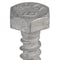 Zoro Select Lag Screw, 1/4 in, 1 in, Steel, Hot Dipped Galvanized Hex External Hex Drive, 100 PK U08450.025.0100 - alternate 2