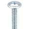 Zoro Select Sheet Metal Screw, #8 x 1-1/4 in, Zinc Plated Steel Wafer Head Phillips Drive, 100 PK U26456.016.0125 - alternate 3