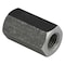 Zoro Select Coupling Nut, 3/4"-10, Steel, Grade 2H, Black Oxide, 2-1/4 in Lg, 1-1/4 in Hex Wd 204390BG - alternate 1