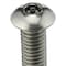 Tamper-Pruf Screws 3/8"-16 x 1-1/2 in Hex Button Tamper Resistant Screw, Plain Finish, 18-8 Stainless Steel, 5 PK 22430 - alternate 3