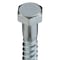 Zoro Select Lag Screw, 3/8 in, 3 in, Steel, Zinc Plated Hex External Hex Drive, 50 PK U08280.037.0300 - alternate 3