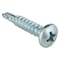Zoro Select Self-Drilling Screw, #7, 7/16 in, Zinc Plated Steel Pan Head Phillips Drive, 10000 PK TKPPI0-700730-2-10000P - alternate 1