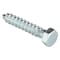 Zoro Select Lag Screw, 3/8 in, 2 in, Steel, Zinc Plated Hex External Hex Drive, 100 PK U08280.037.0200 - alternate 1