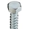 Zoro Select Lag Screw, 3/8 in, 2 in, Steel, Zinc Plated Hex External Hex Drive, 100 PK U08280.037.0200 - alternate 3