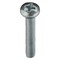 Zoro Select #10-24 x 1-1/4 in Phillips Pan Machine Screw, Zinc Plated Steel, 100 PK U24522.019.0125 - alternate 2