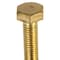 Zoro Select Not Graded, M6-1.00 Hex Head Cap Screw, Plain Brass, 25 mm L, 10 PK HC3B06025-010P1 - alternate 3