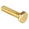 Zoro Select Not Graded, M6-1.00 Hex Head Cap Screw, Plain Brass, 25 mm L, 10 PK HC3B06025-010P1 - alternate 2