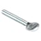 Zoro Select Thumb Screw, 1/4"-20 Thread Size, Spade, Zinc Plated Steel, 0.52 in Head Ht, 1 1/2 in Lg, 25 PK TSI0250150P0-025P - alternate 1