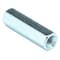 Zoro Select Coupling Nut, 1/4"-20, Steel, Grade 2, Zinc Plated, 1-1/2 in Lg, 7/16 in Hex Wd, 10 PK 1JA55 - alternate 1